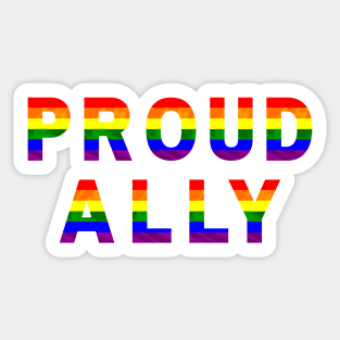 Proud ally Sticker